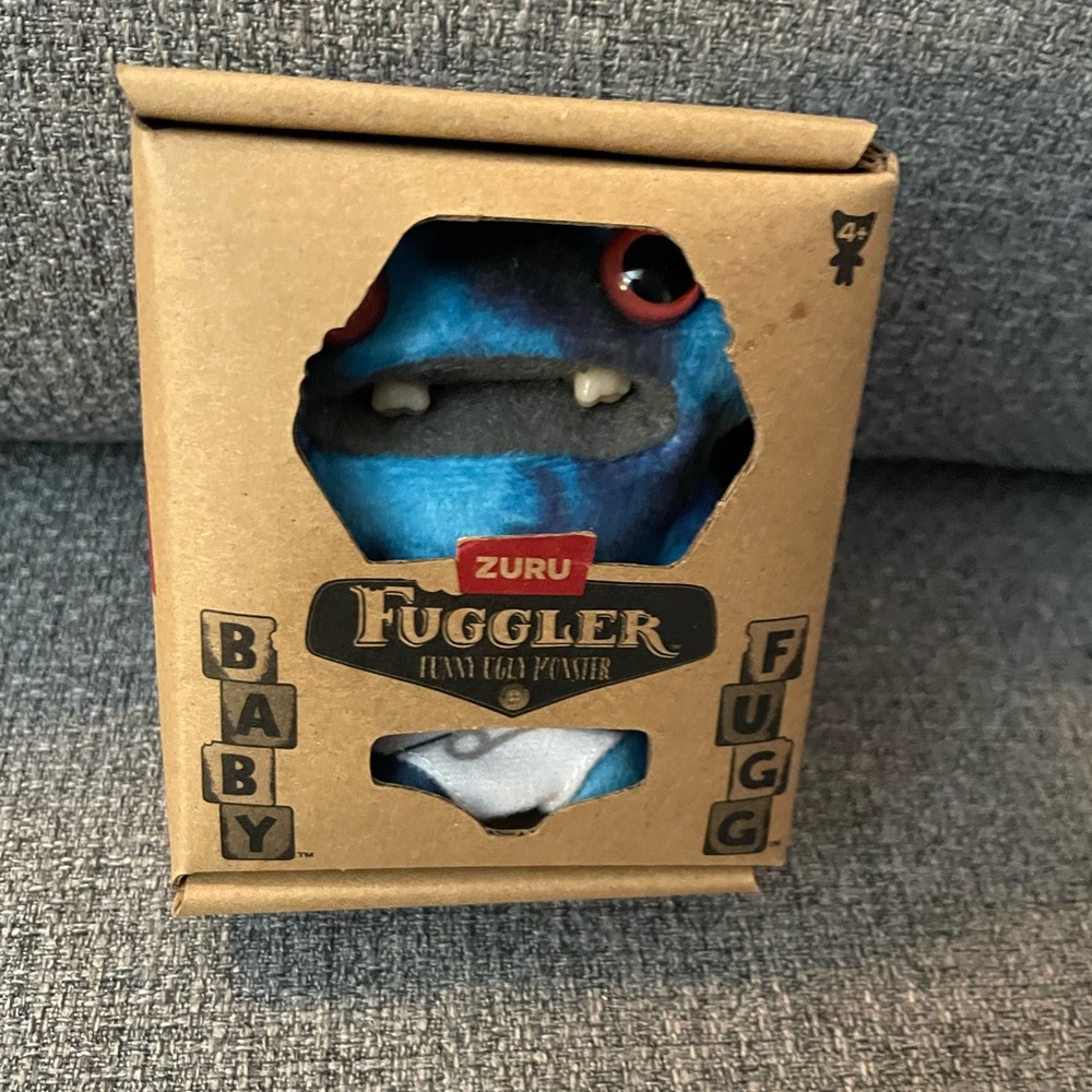 Zuru Baby  Fuggler Blue Plush Toy - wide eyed weirdo